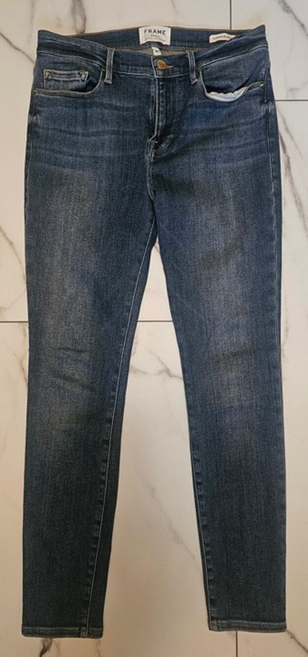 FRAME Le Skinny de Jeanne Women's Jeans Size 27 Blue Wash